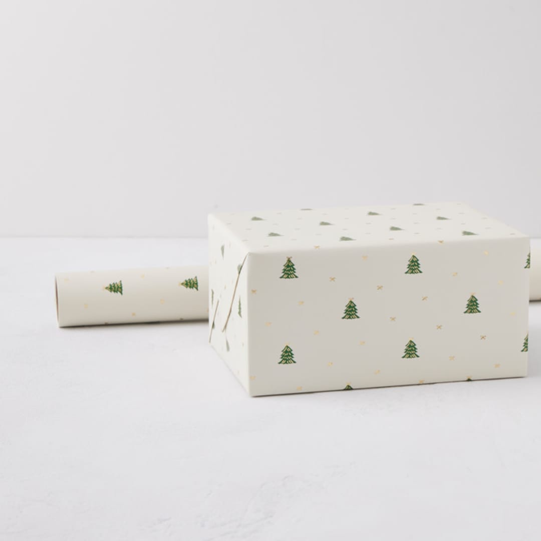 "In the Forest" - Wrapping Paper Roll in Cream by Kimberley Henze
