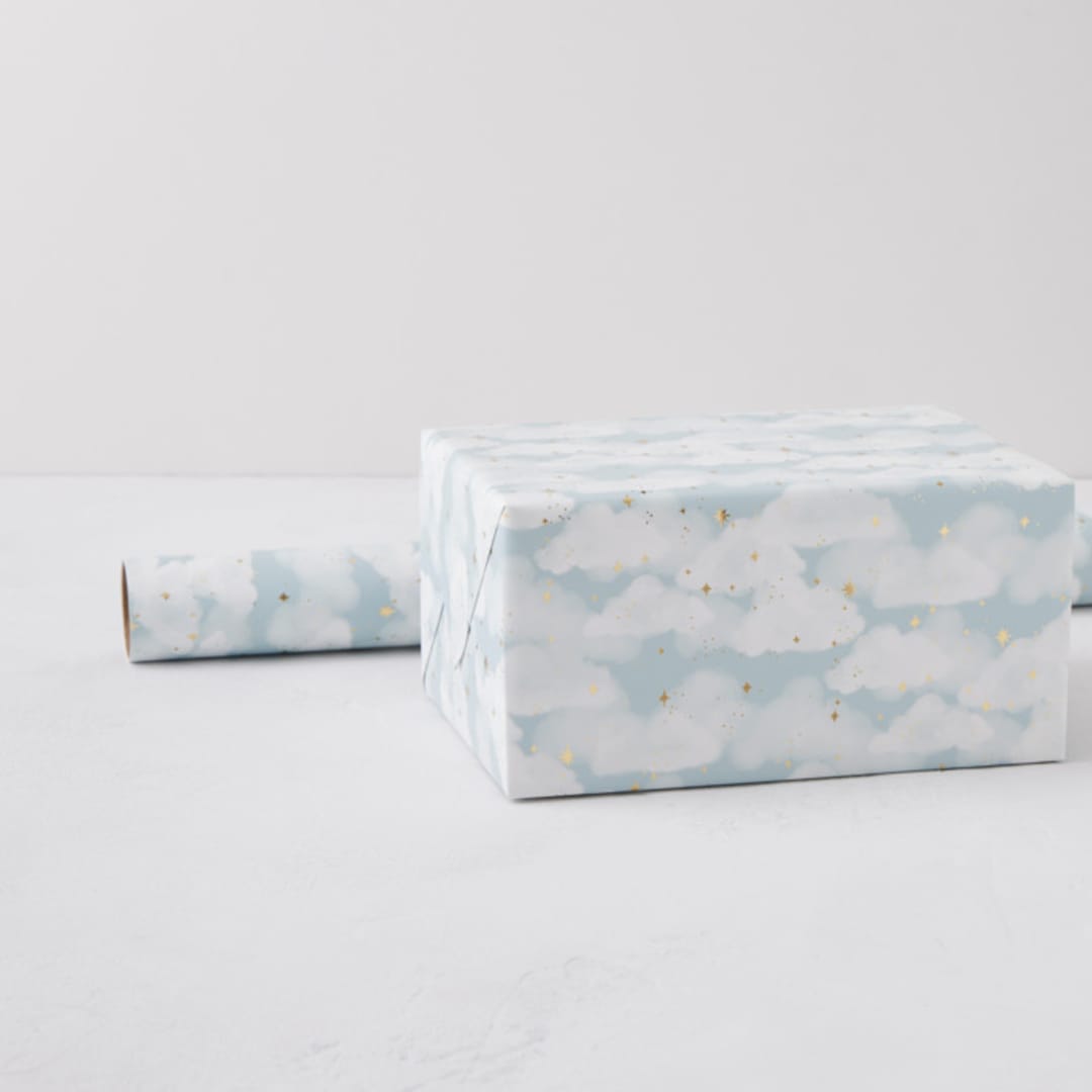 "Starry Lullaby Sky" - Wrapping Paper Roll in Sky by Rebecca Durflinger