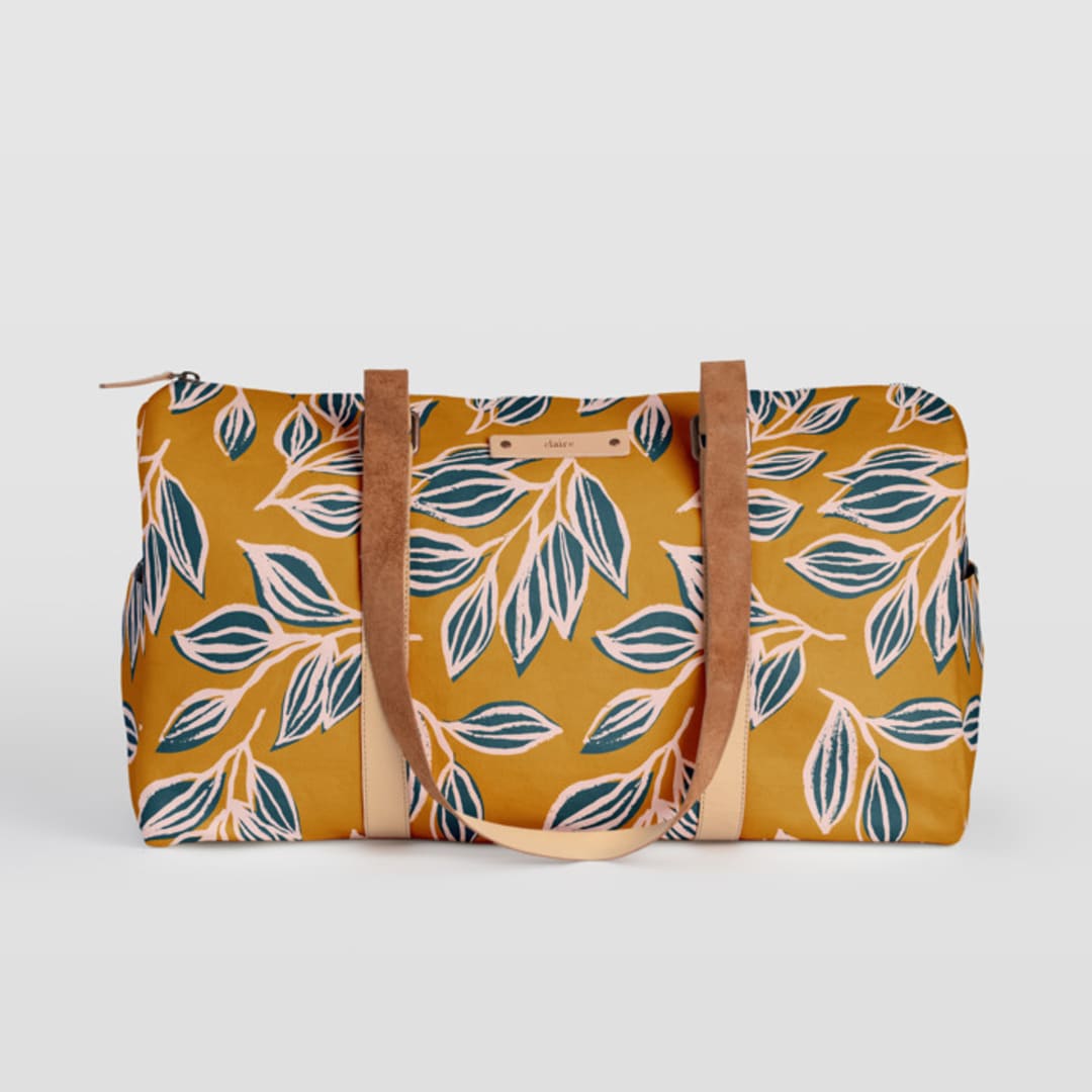 "Wandering" - Fillmore Duffle in Mustard by Alicia Schultz - Fillmore Duffle