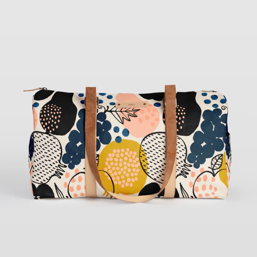 "Farmer's Market" - Fillmore Duffle in Herb by Iveta Angelova - Fillmore Duffle