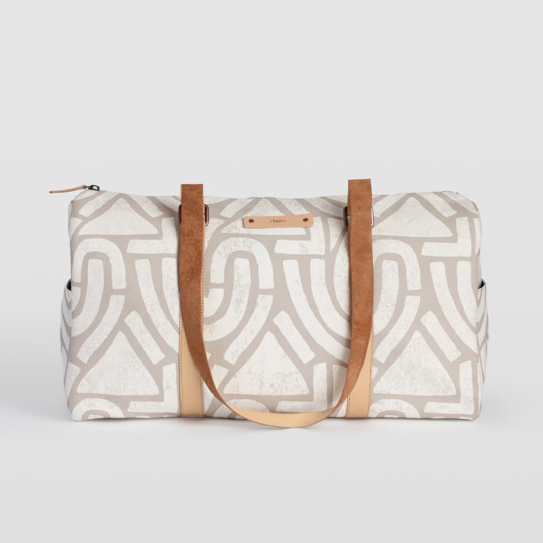 "Antique" - Fillmore Duffle in Sand by Iveta Angelova - Fillmore Duffle