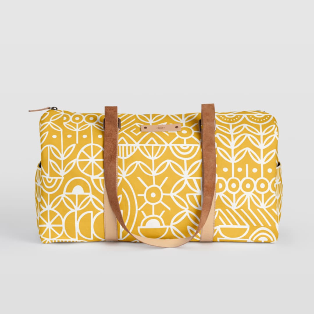 "Deconstruct" - Fillmore Duffle in Mustard by Michelle Taylor - Fillmore Duffle