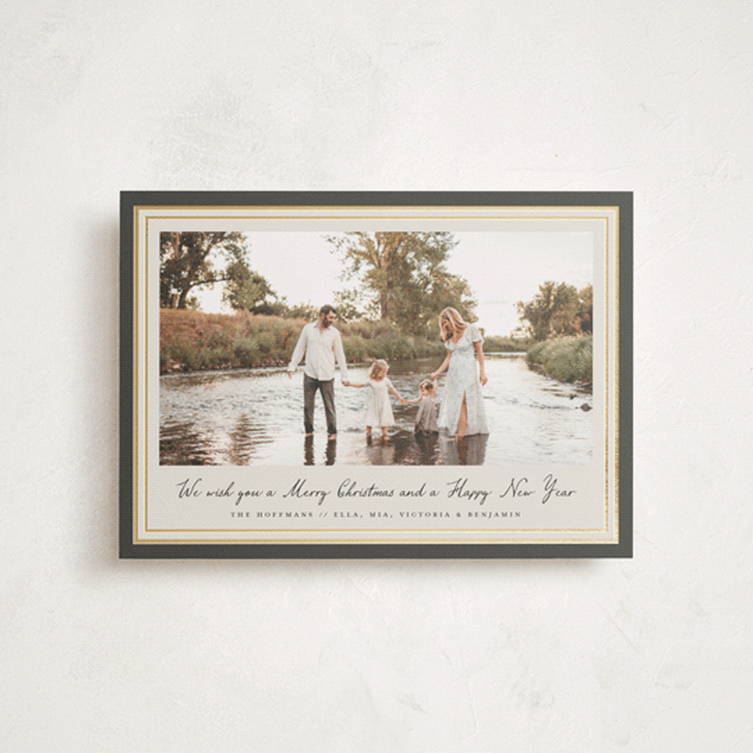 "Oasis" - Holiday Cards in Olive by Petra Kern - Front