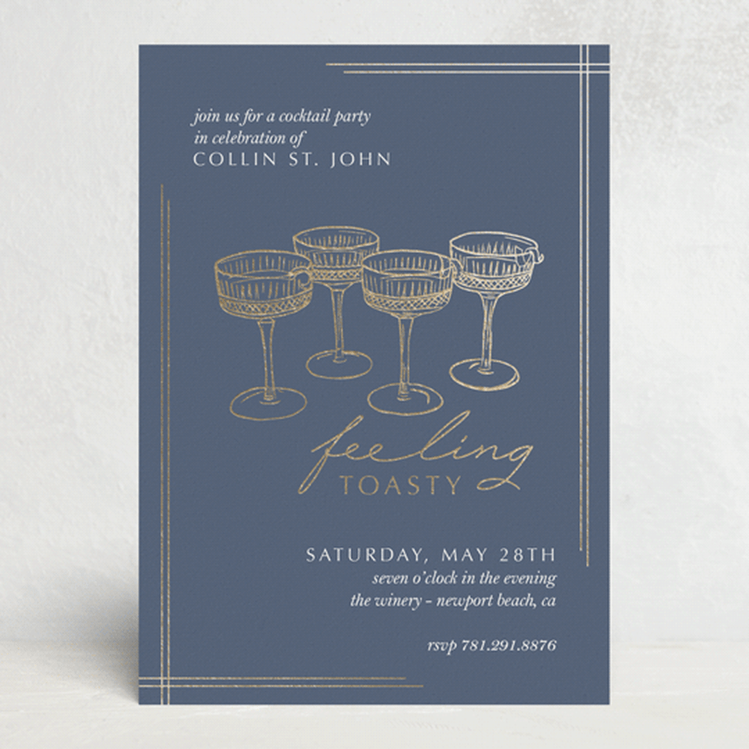 "Feeling Toasty" - Party Invitations in Ice by Eva Tadros - Front