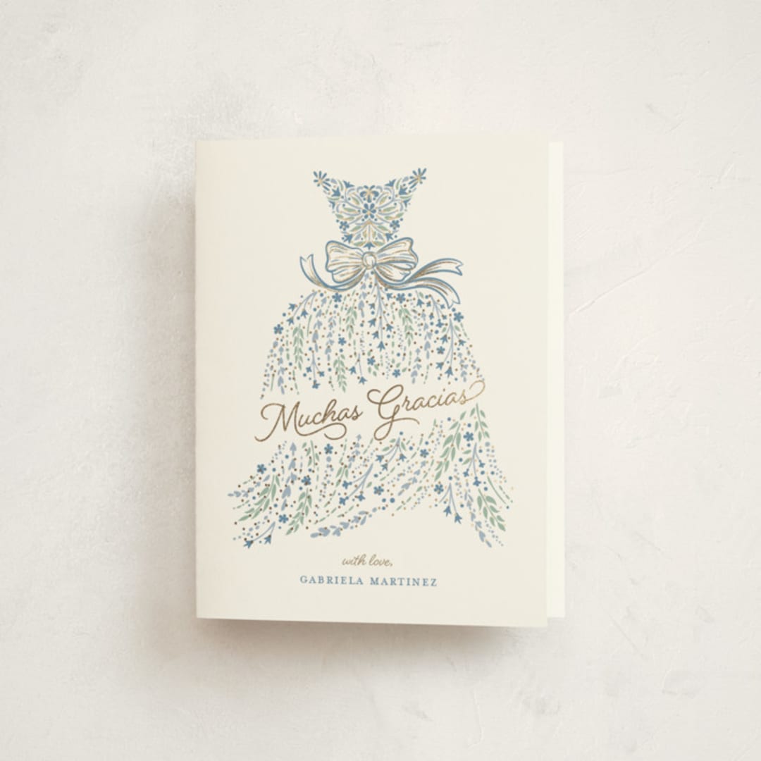 "In the Spotlight" - Graduation Thank You Cards in Midnight by Paper Sun Studio - Front