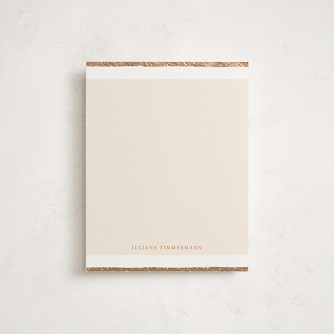 "Versailles" - Personalized Stationery Cards in Cream by Juliana Zimmermann - Front