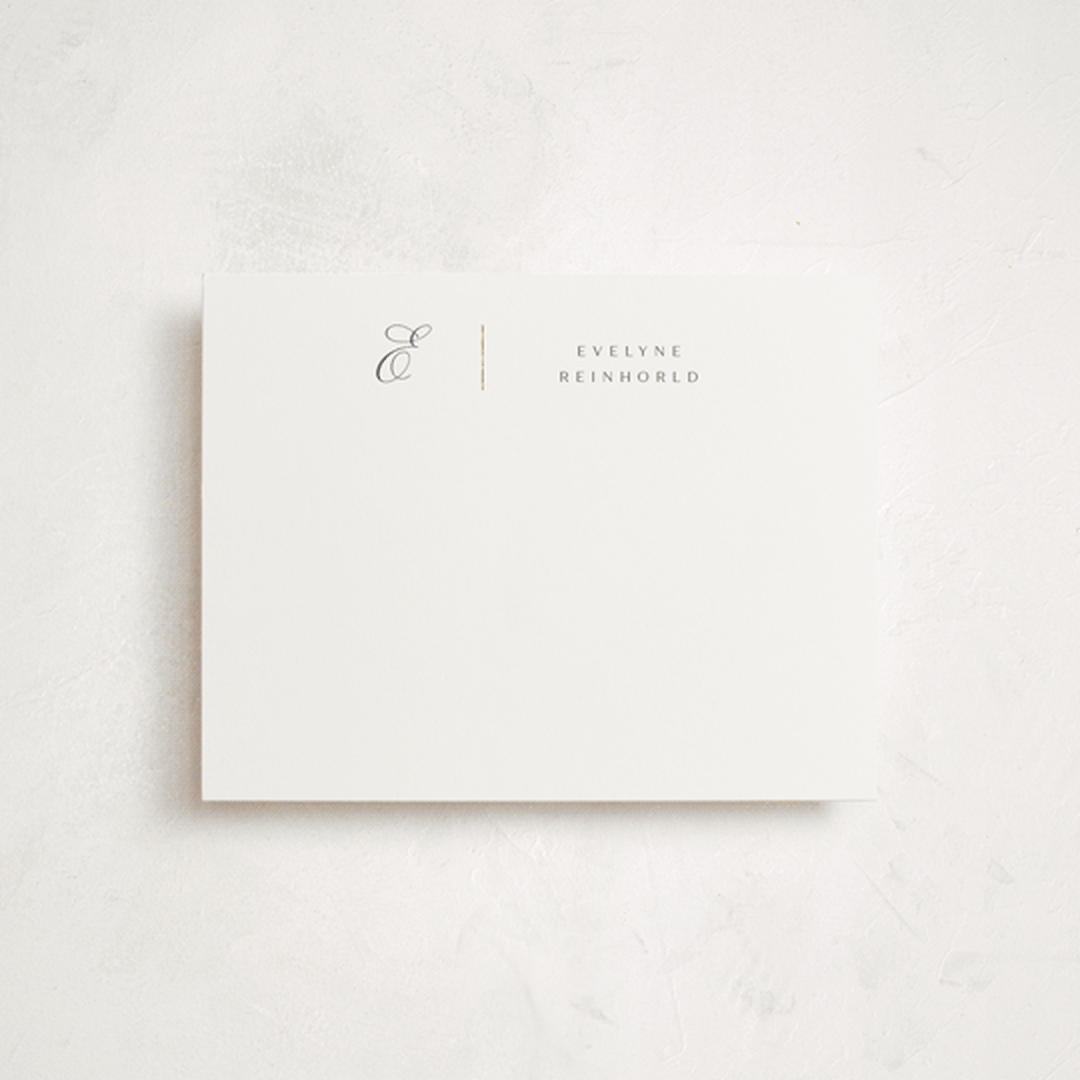 "tuilles" - Personalized Stationery Cards in Ice by chocomocacino - Front