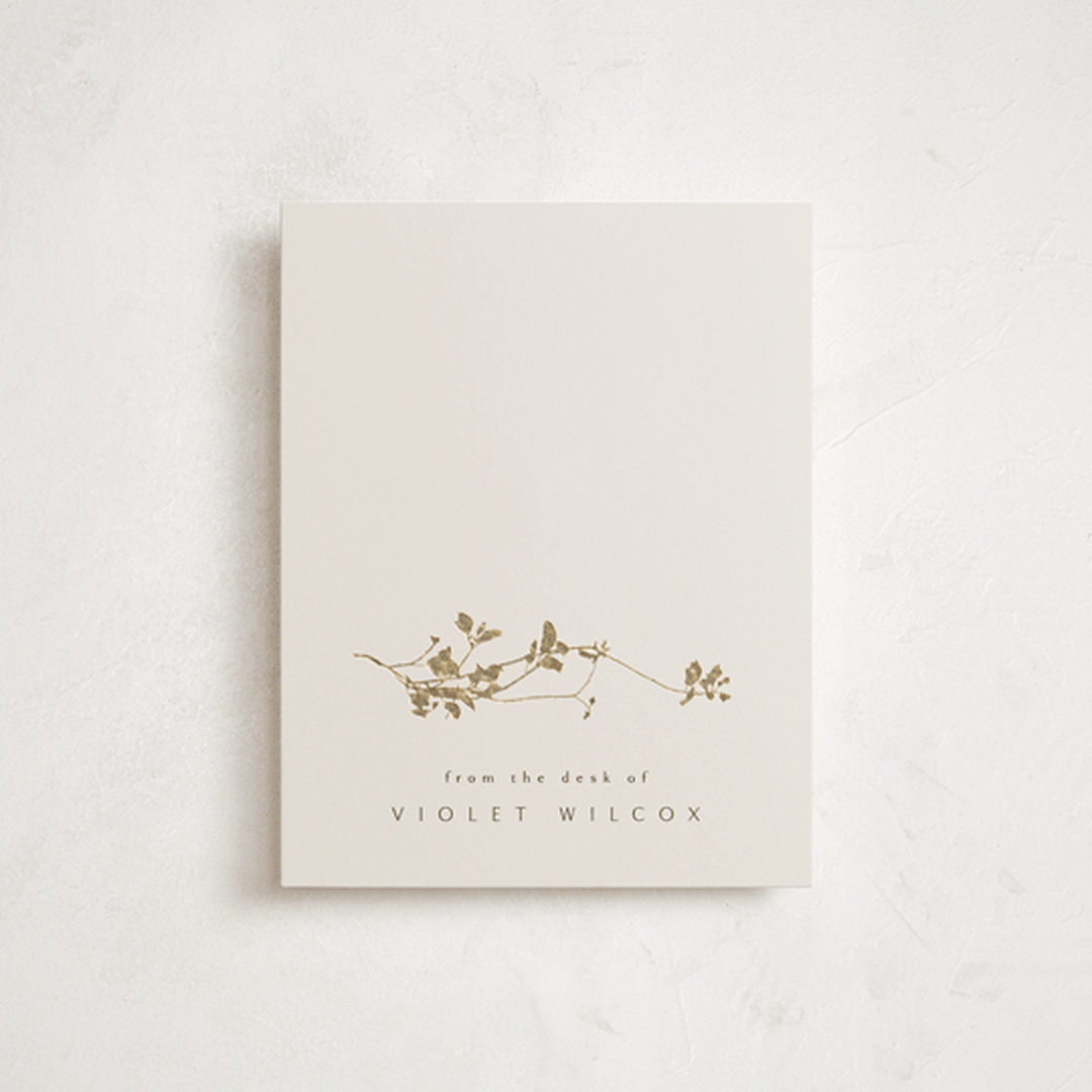 "Mist" - Personalized Stationery Cards in Ivory by Kelly Schmidt - Front