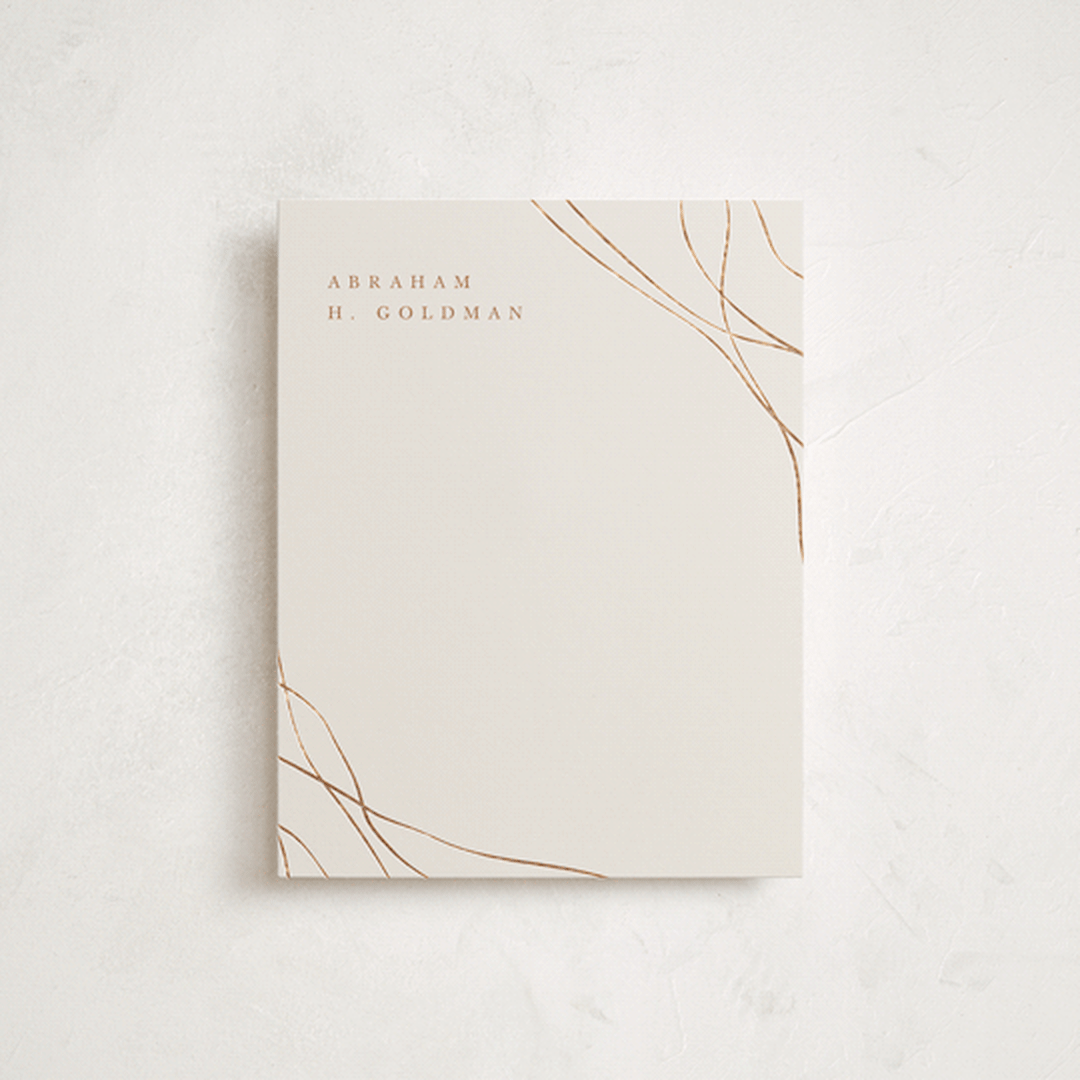 "Strands" - Personalized Stationery Cards in Traditional by letterfix - Front