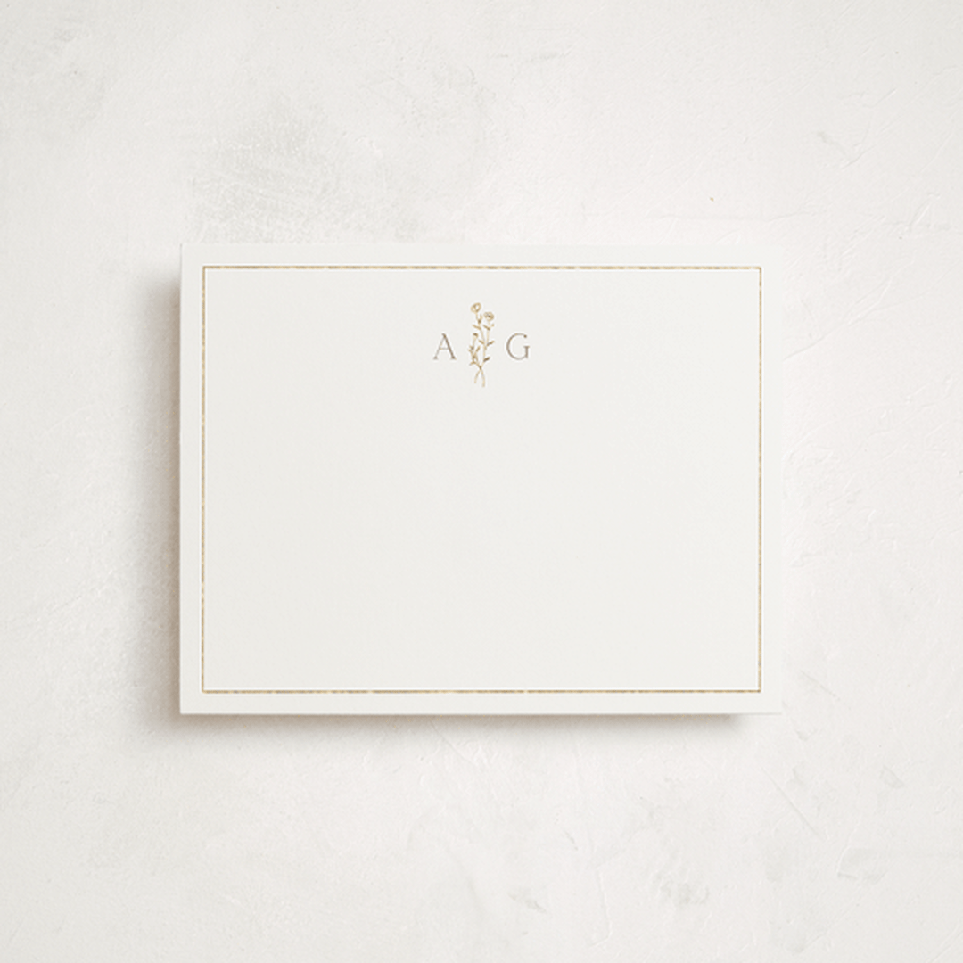 "kouignette" - Personalized Stationery Cards in Chiffon by chocomocacino - Front