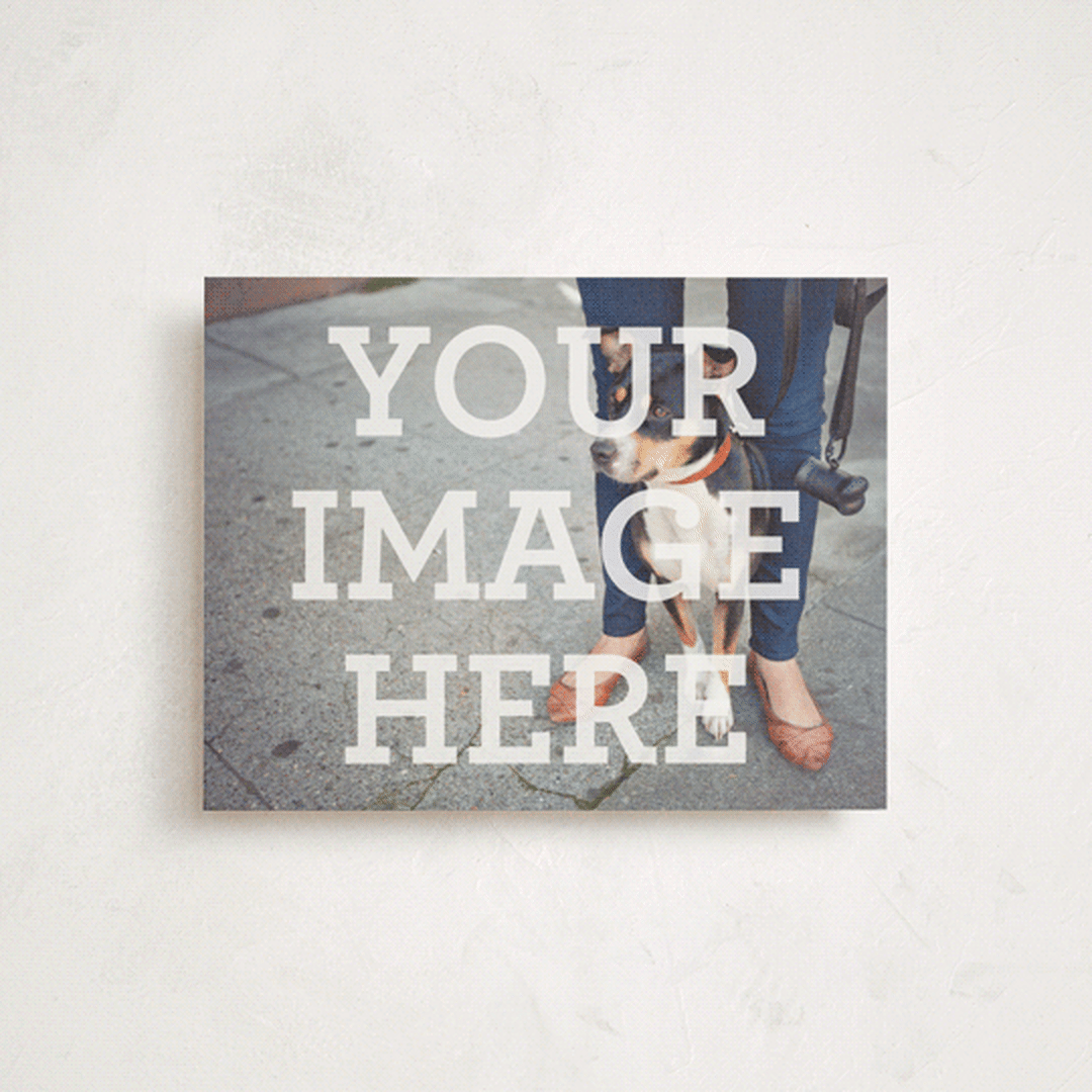"Landscape Custom" - Personalized Stationery Cards in White by Minted - Front