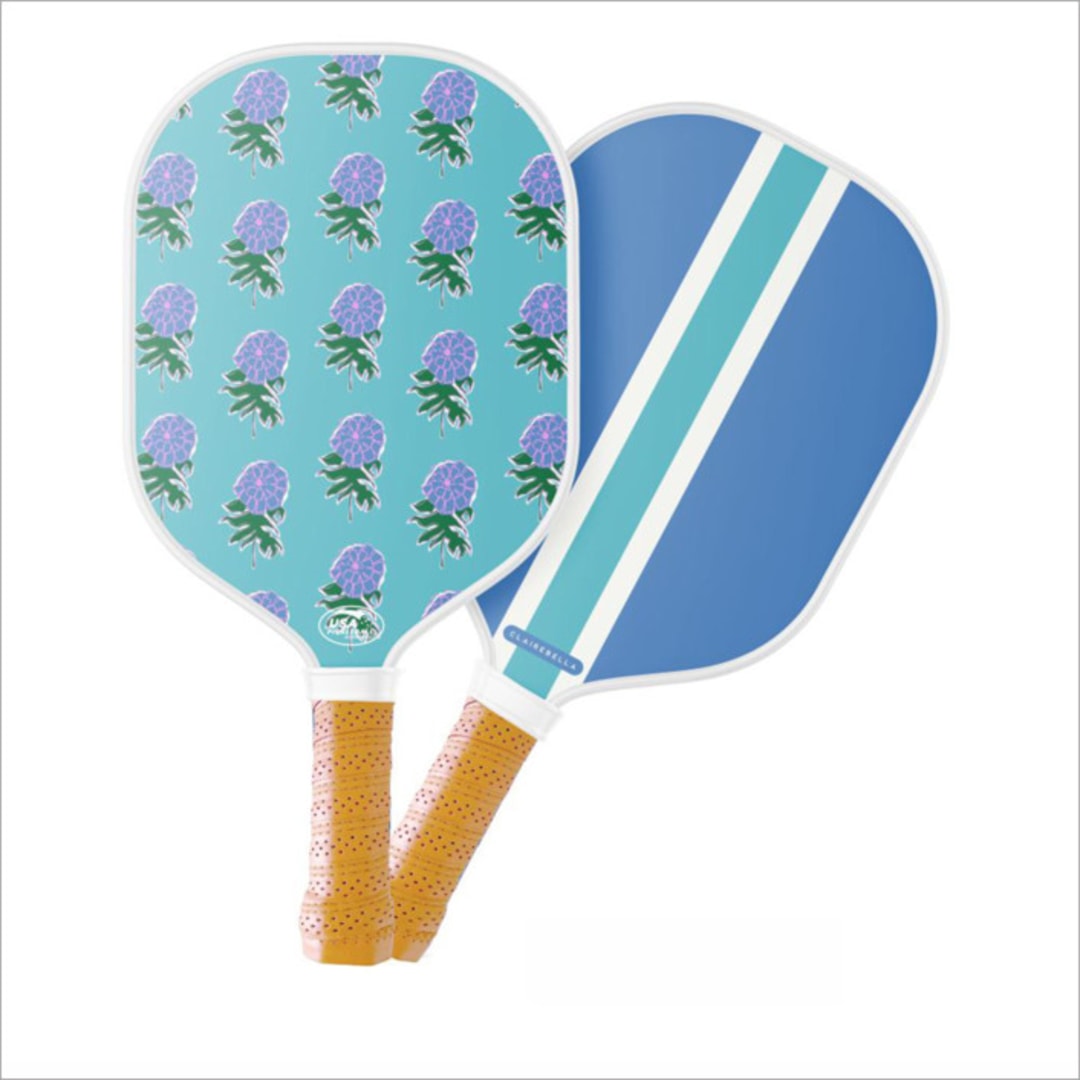 Custom Monogram Pickleball Paddle - Kyra Blue