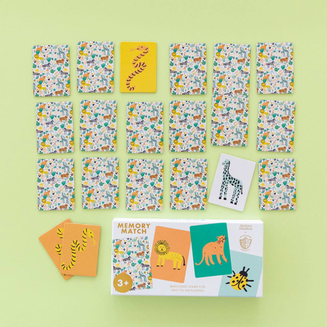 "Into the Wild Memory Match Game" - Games in multicolorassorted-colors by Jollity and Co
