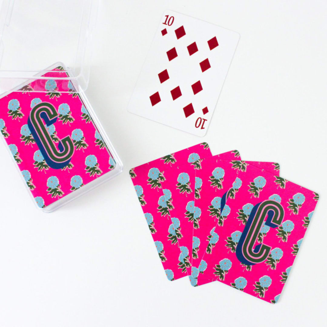 Kyra Monogrammed Playing Cards