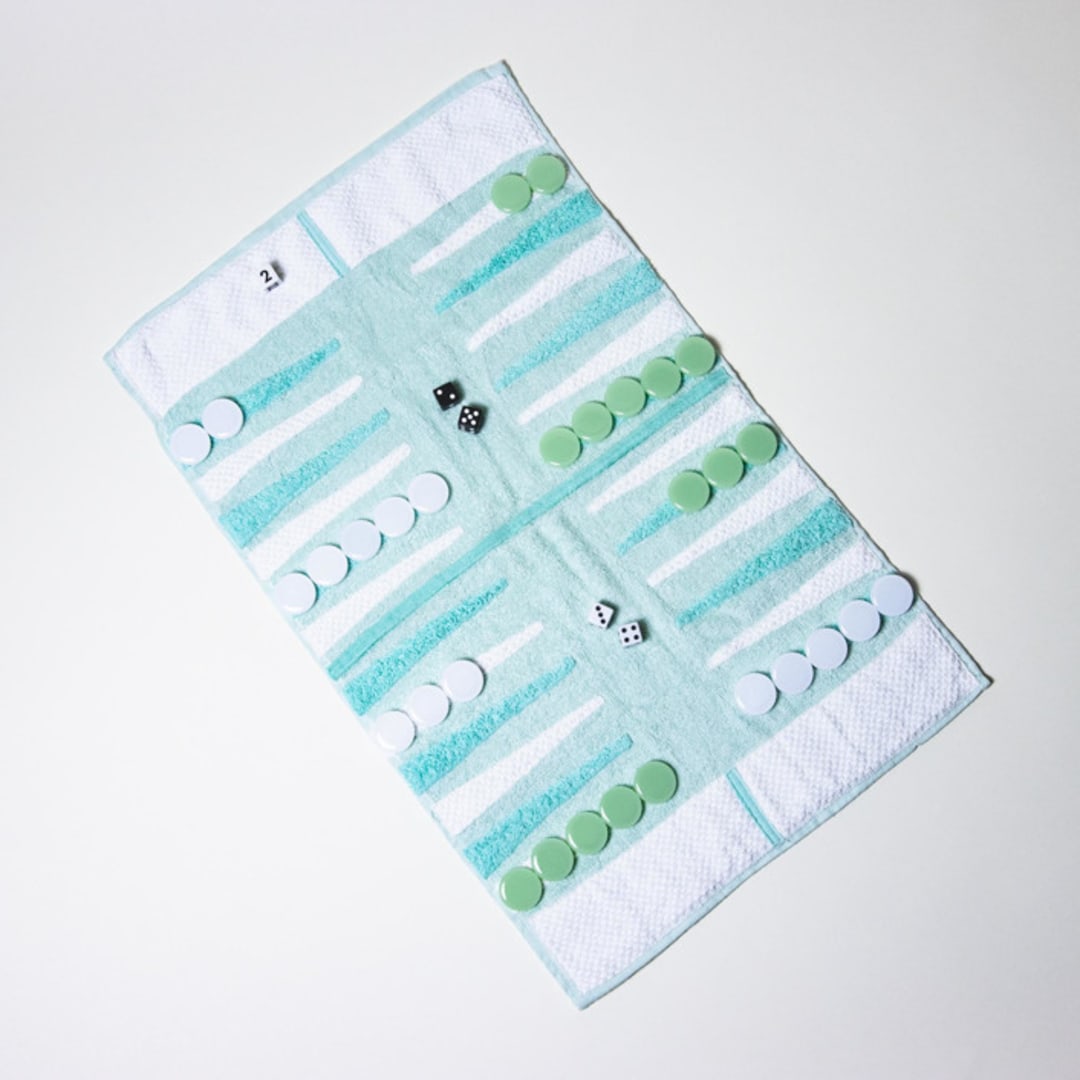 "Mint Outdoor/Travel Backgammon Set (Plastic Pieces)" - Games in green by 3rd Space by SBR