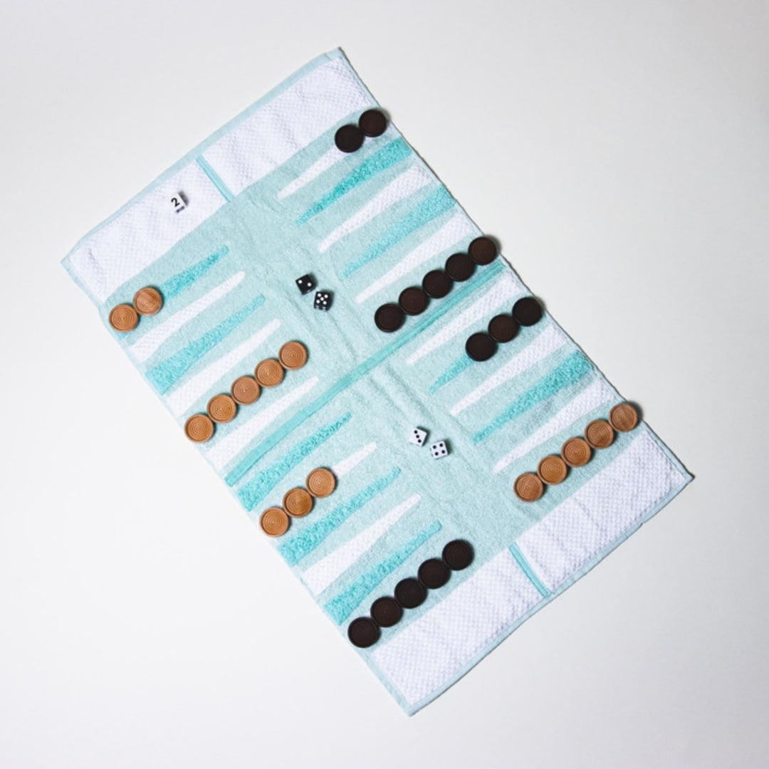 "Mint Outdoor/Travel Backgammon Set (Wood Pieces)" - Games in green by 3rd Space by SBR