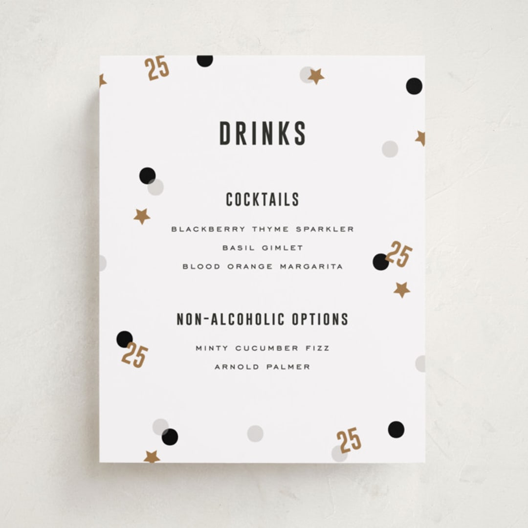 "Grad Confetti" - Graduation Bar Signs in Twinkle by Pixel and Hank - Front