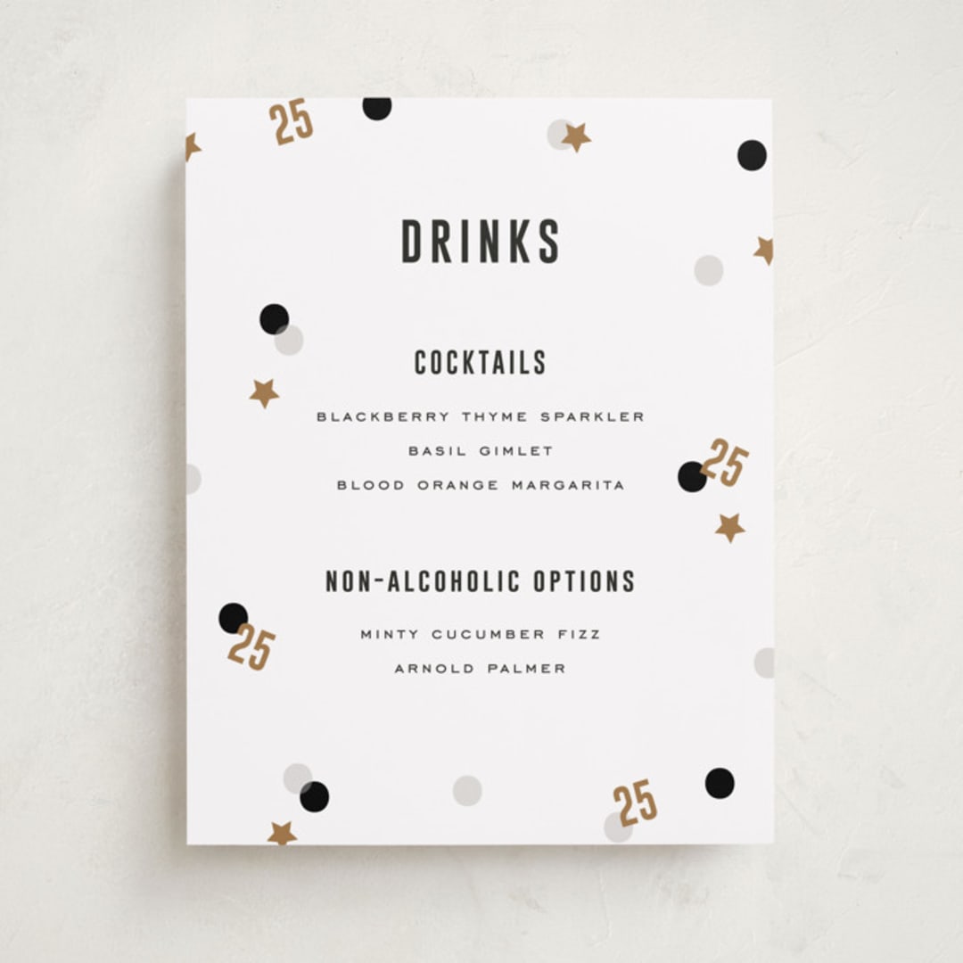 "Grad Confetti" - Graduation Bar Signs in Twinkle by Pixel and Hank - Front