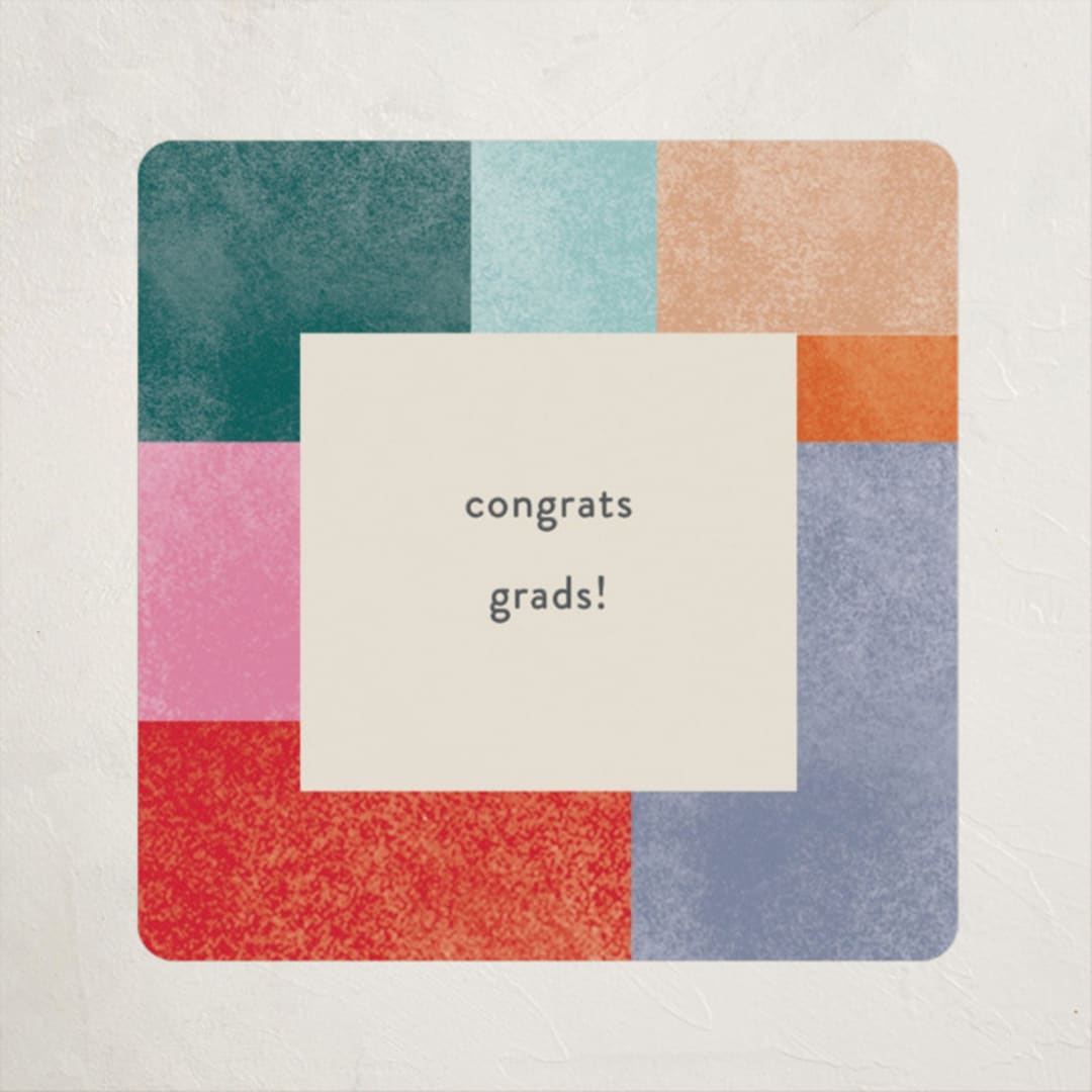 "Grad Party" - Graduation Stickers in Confetti by Pixel and Hank - Front