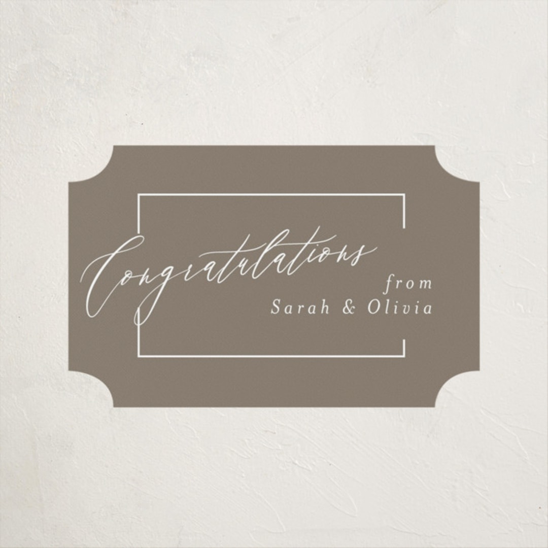 "Carlisle" - Graduation Stickers in Latte by Deynaaz Daraei - Front