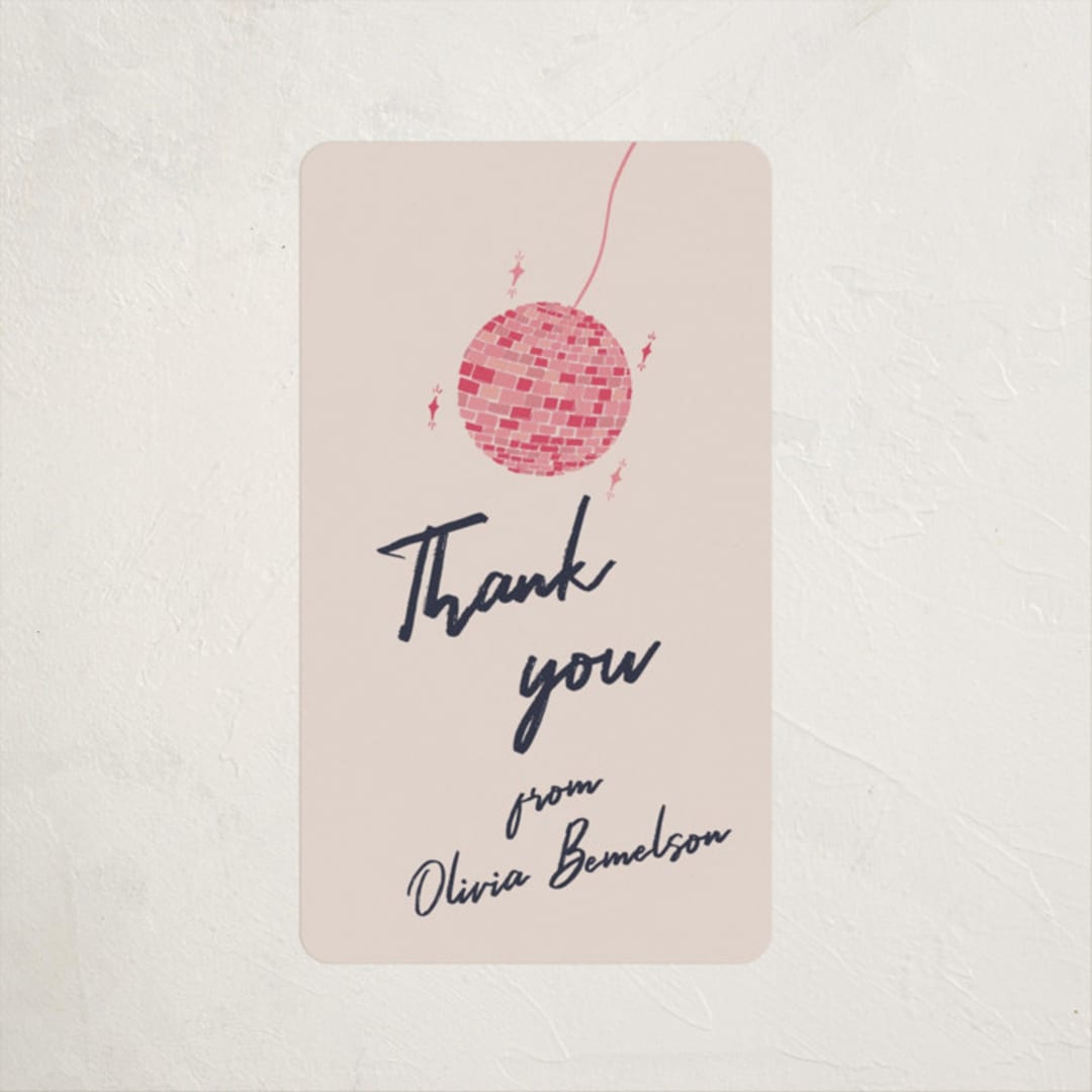 "Sparkle and Rhythm Celebration" - Graduation Stickers in Fuchsia by Sarah Rosenthal - Front
