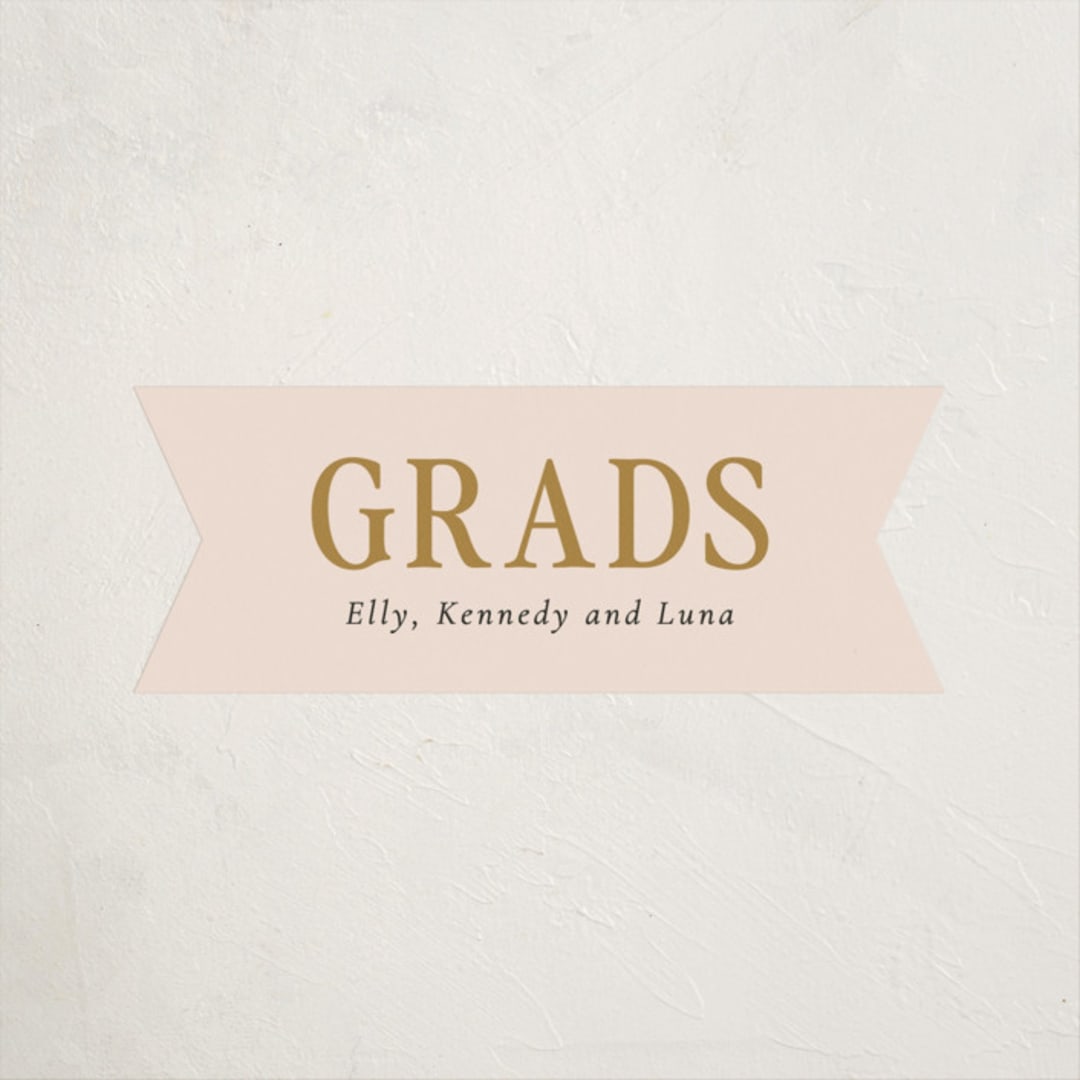 "let's party grad" - Graduation Stickers in Cloud by Sara Hicks Malone - Front