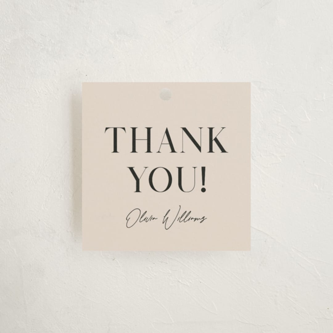"Invitation with photo" - Graduation Favor Tags in Petal by Orasie - Front
