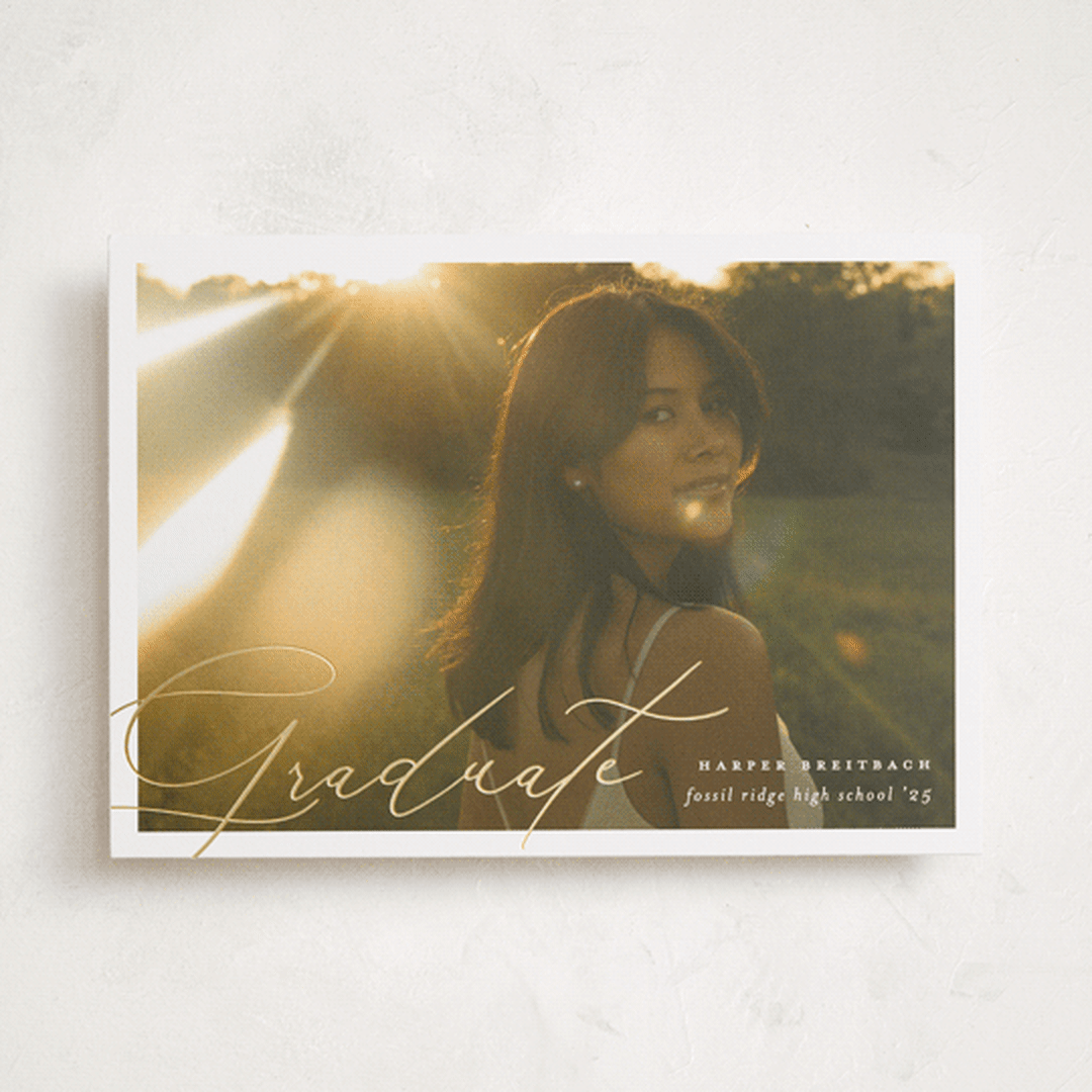"sunlight" - Graduation Announcements in Pearl by Carolyn Nicks - Front
