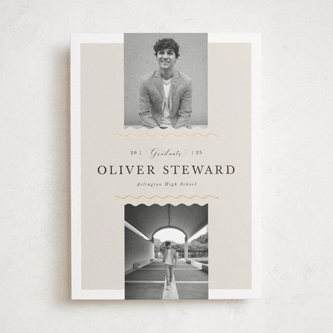 "Divided" - Graduation Announcements in Cement by Vivian Yiwing - Front