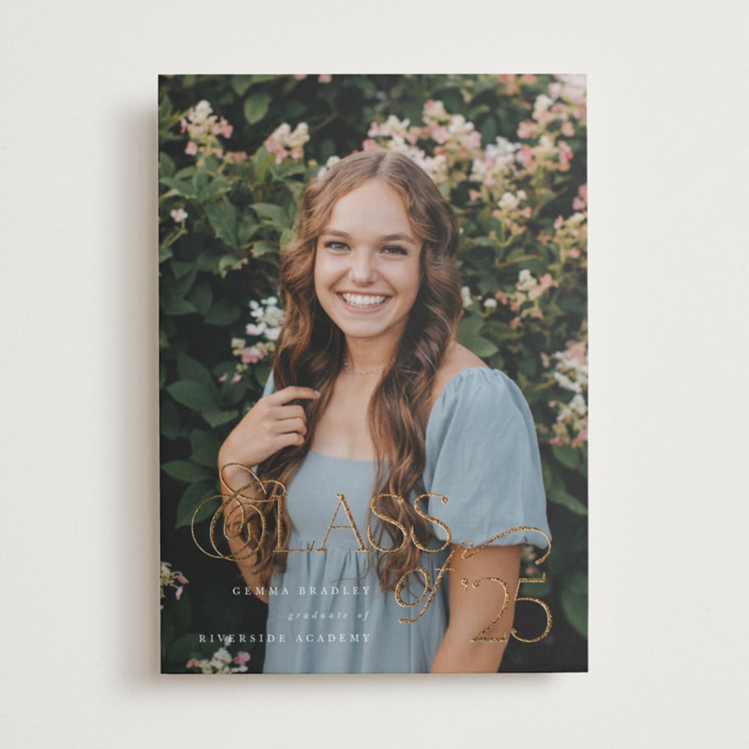 "Opulence" - Graduation Announcements in Diamond by Chryssi Tsoupanarias - Front