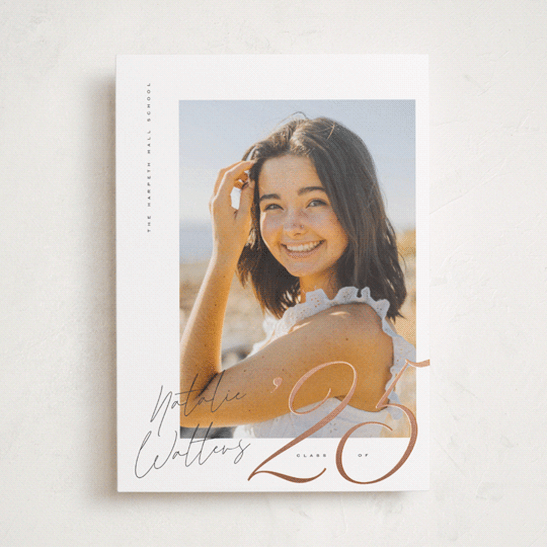 "Beautiful Year" - Graduation Announcements in Paper by Orasie - Front