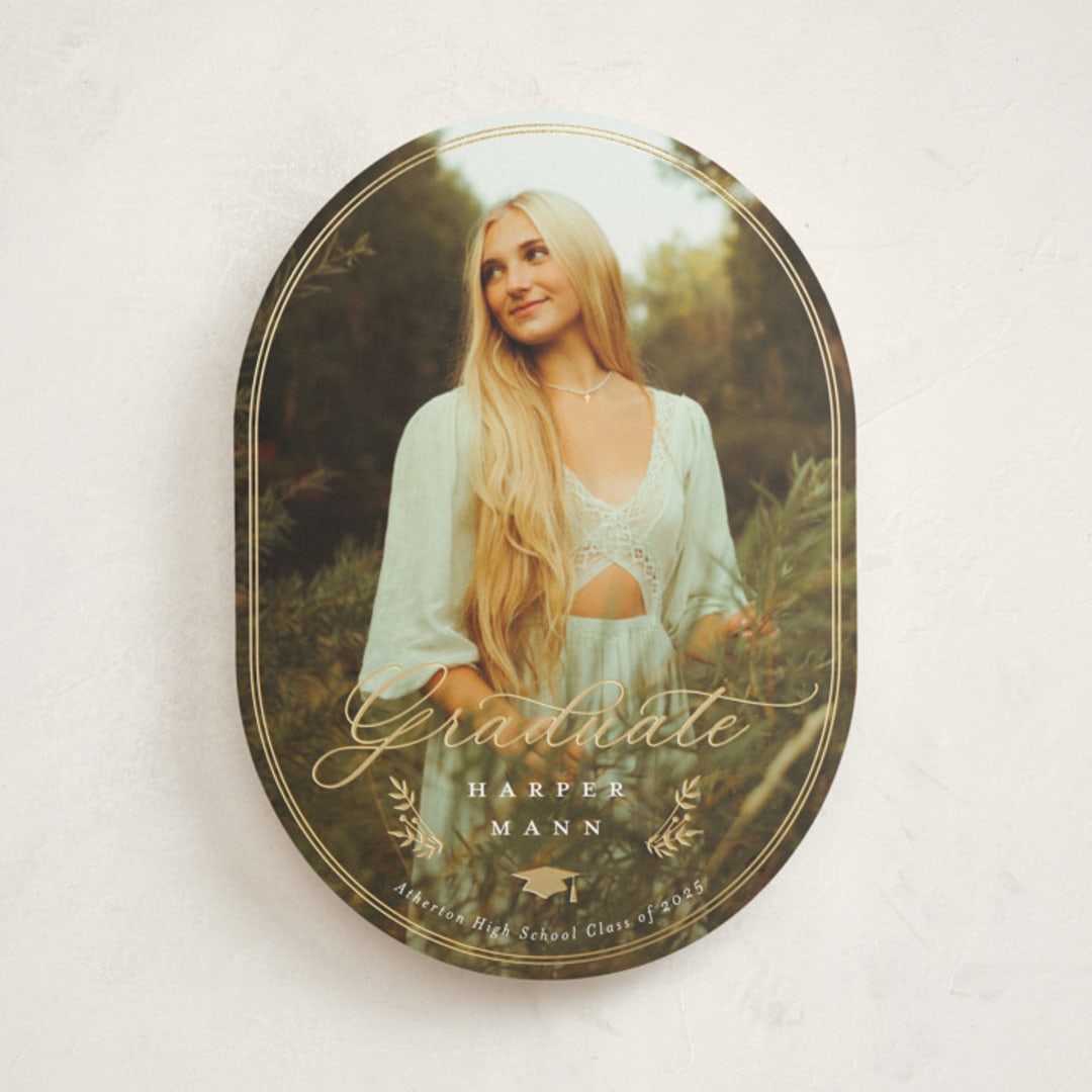 "Harper" - Graduation Announcements in Snow by Sarah Curry - Front