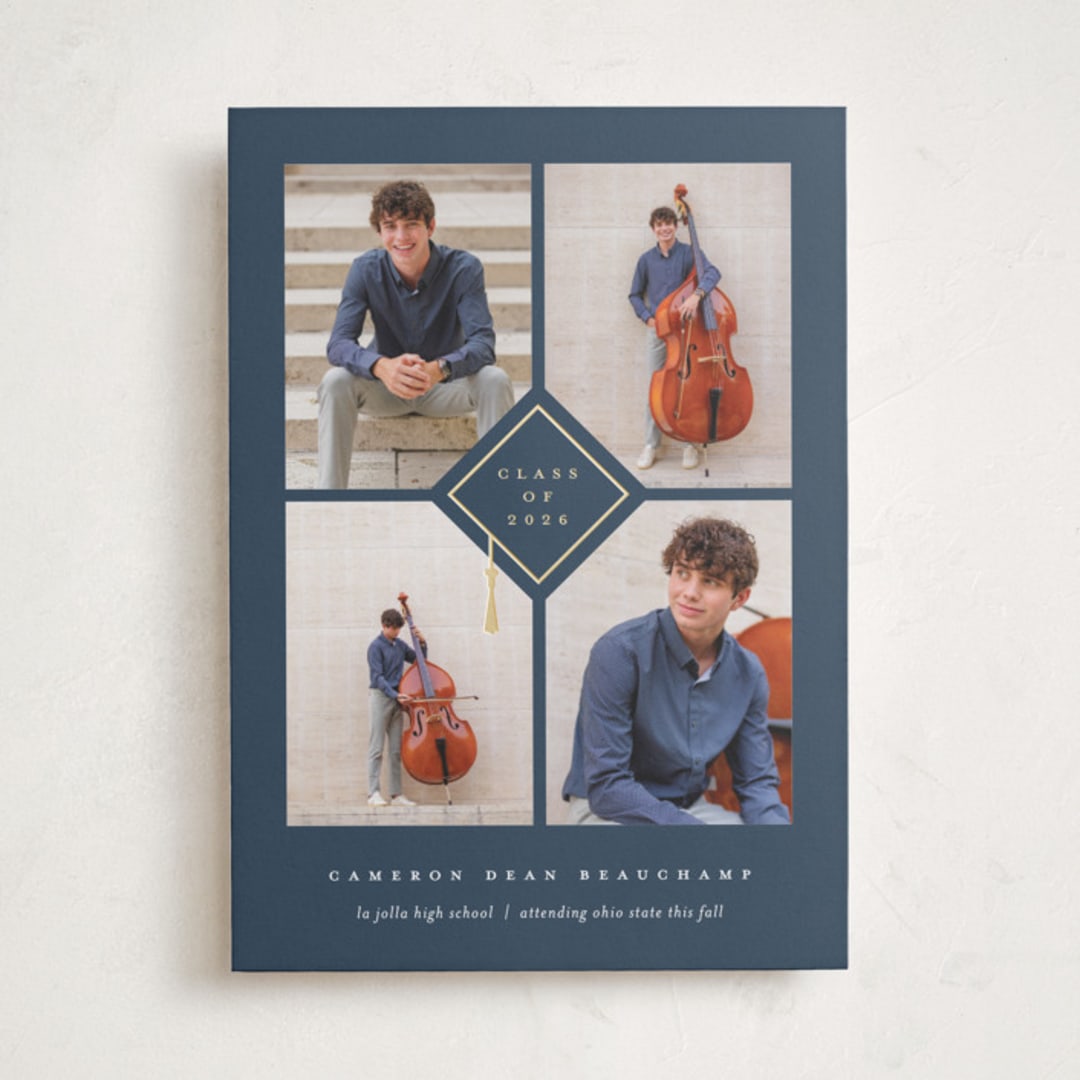 "Grad Grid" - Graduation Announcements in Steel by Erica Krystek - Front