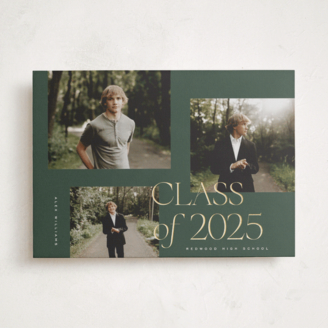 "Troi" - Graduation Announcements in Forest by Kelly Schmidt - Front