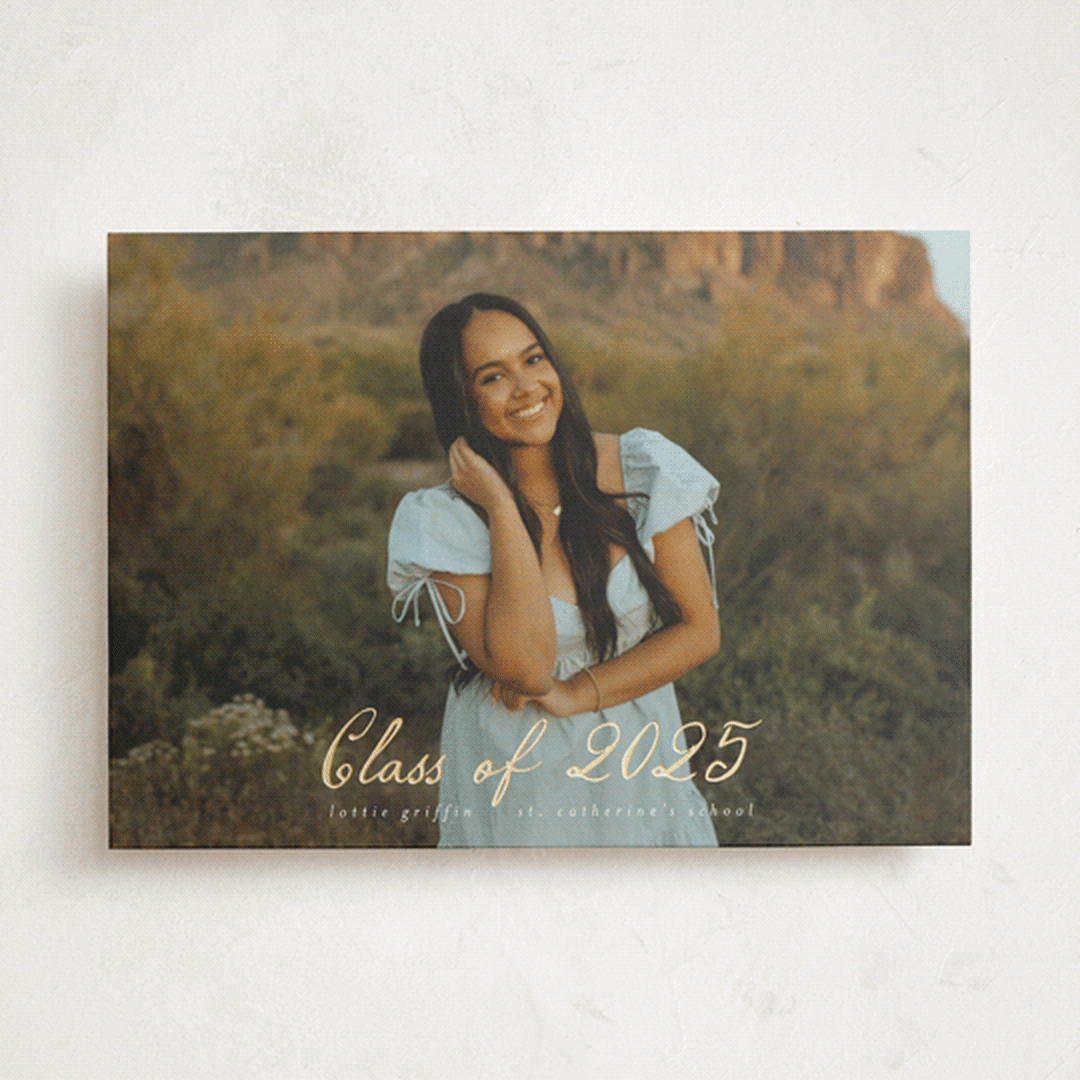 "Grad Greetings" - Graduation Announcements in Pearl by Ashley Iwafuchi - Front