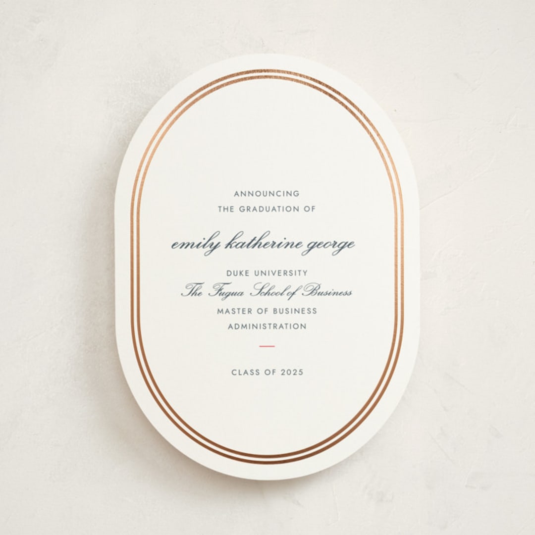 "toast the grad" - Graduation Announcements in Cherry by Megan Davis - Front