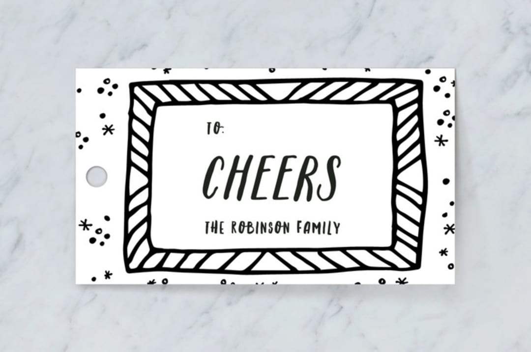 "Funky frames" - Gift Tags in Inky by Creo Study - Front