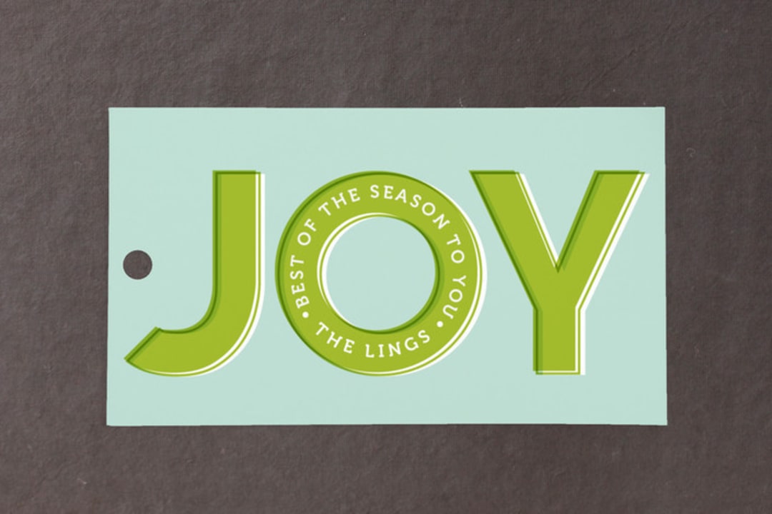 "Best of the Season" - Gift Tags in Lime by Jana Volfova - Front