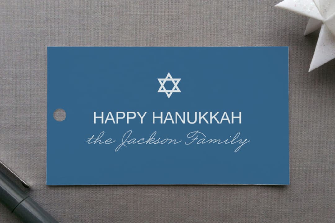 "Pricket" - Gift Tags in Navy by Marabou Design - Front
