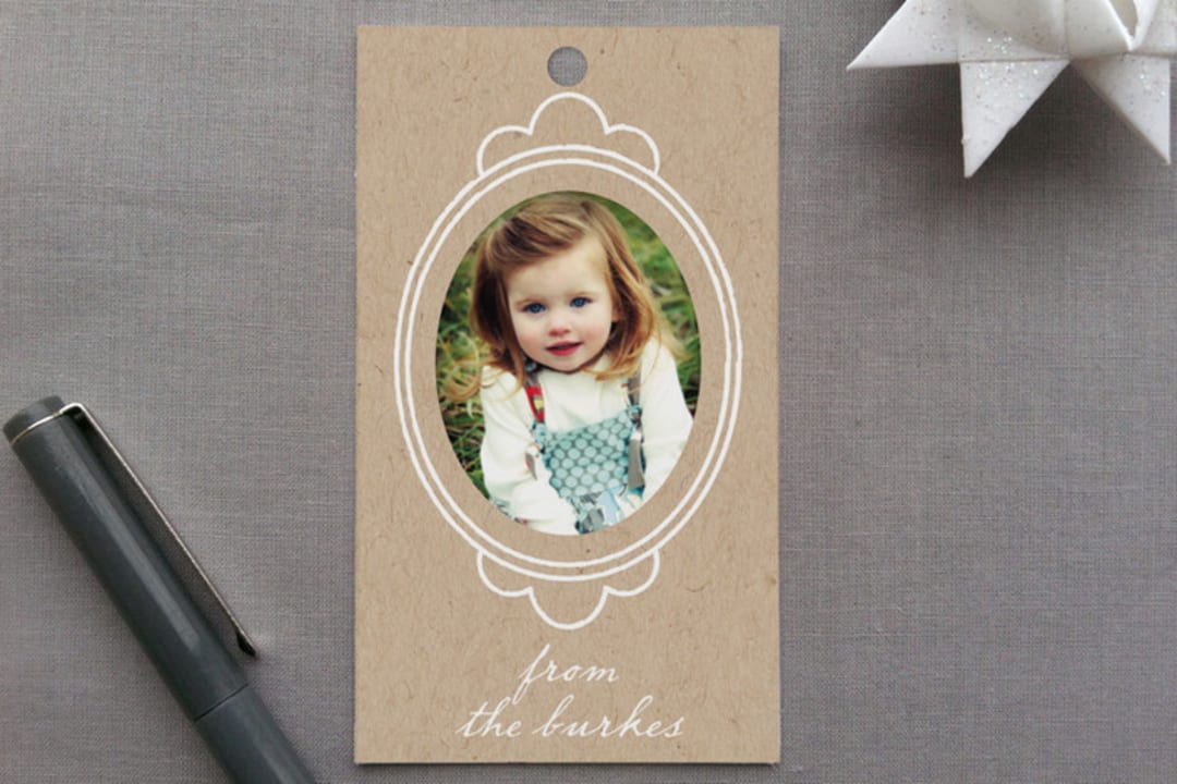 "Krafted Frames" - Gift Tags in Kraft by leslie hamer - Front