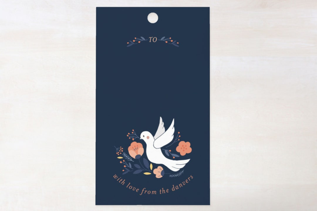 "Dove Botanicals" - Gift Tags in Midnight by curiouszhi - Front