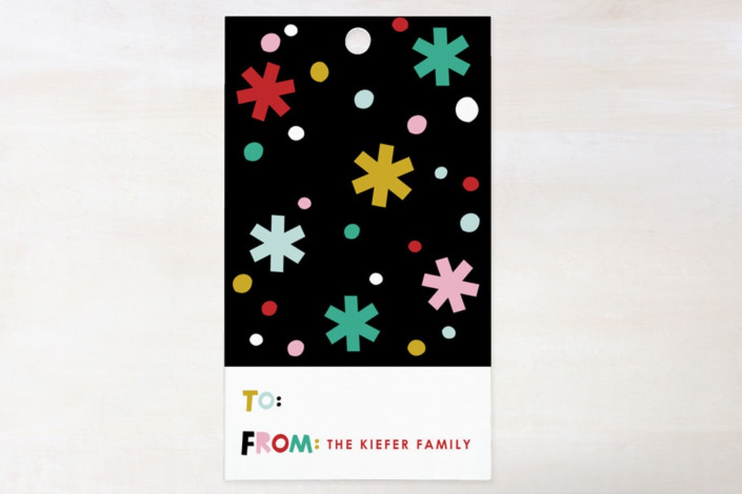 "Papercut Holiday" - Gift Tags in Snow by Ampersand Design Studio - Front