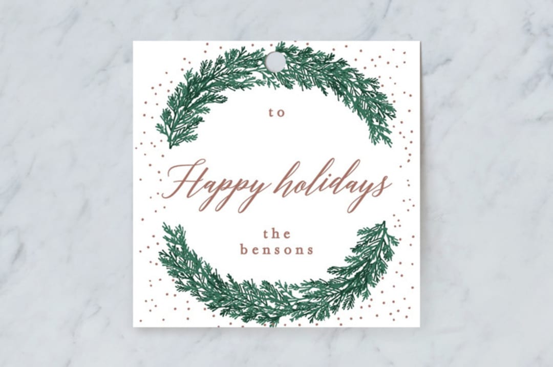 "Cutesy woods" - Gift Tags in Pristine by Creo Study - Front