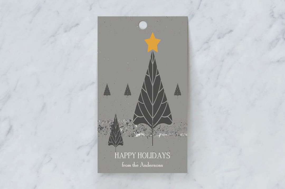 "Light Up" - Gift Tags in Comfort Grey by Debra Pruskowski - Front