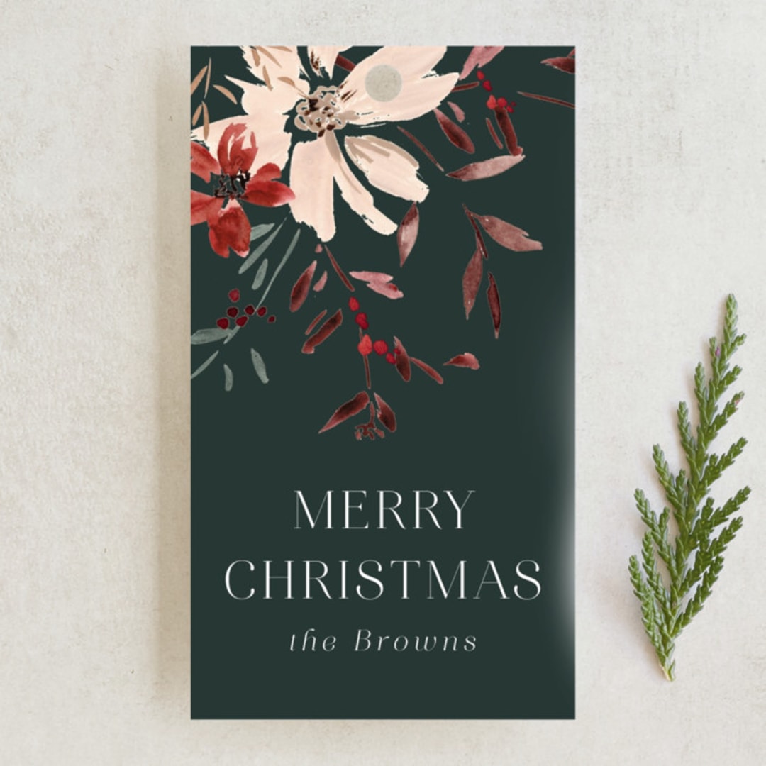 "Precious One" - Gift Tags in Emerald by Petra Kern - Front