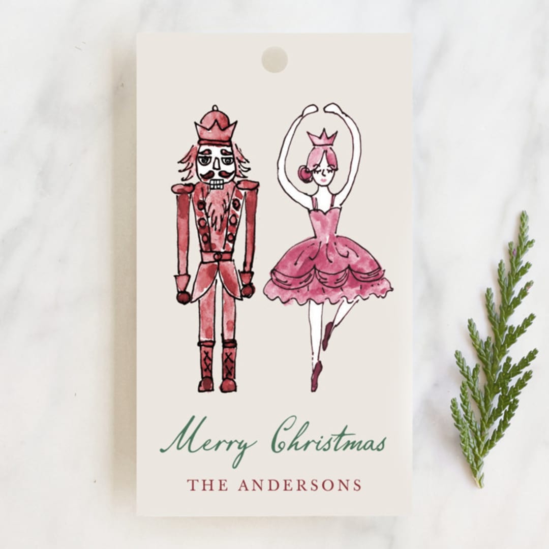"Nutcracker trellis" - Gift Tags in Classic by Cass Loh - Front