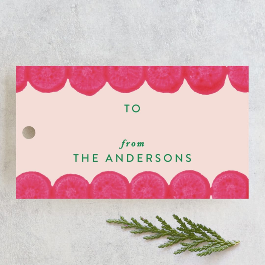 "Funk" - Gift Tags in Festive by Carrie ONeal - Front