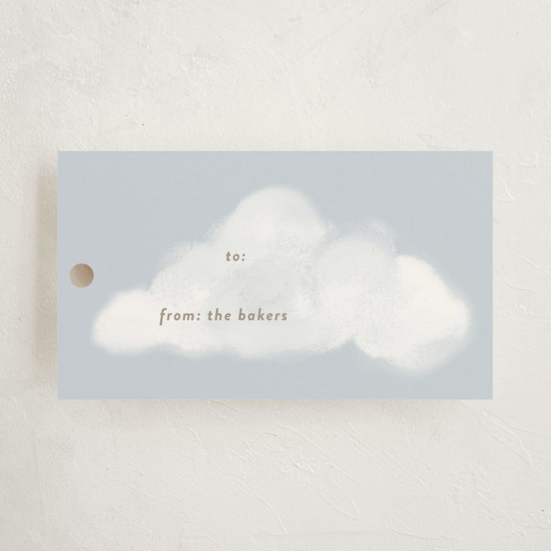"Starry Lullaby Sky" - Gift Tags in Sky by Rebecca Durflinger - Front