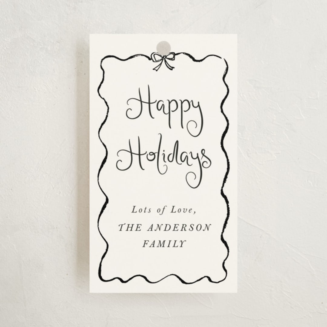 "quirky fun" - Gift Tags in Ink by Cass Loh - Front