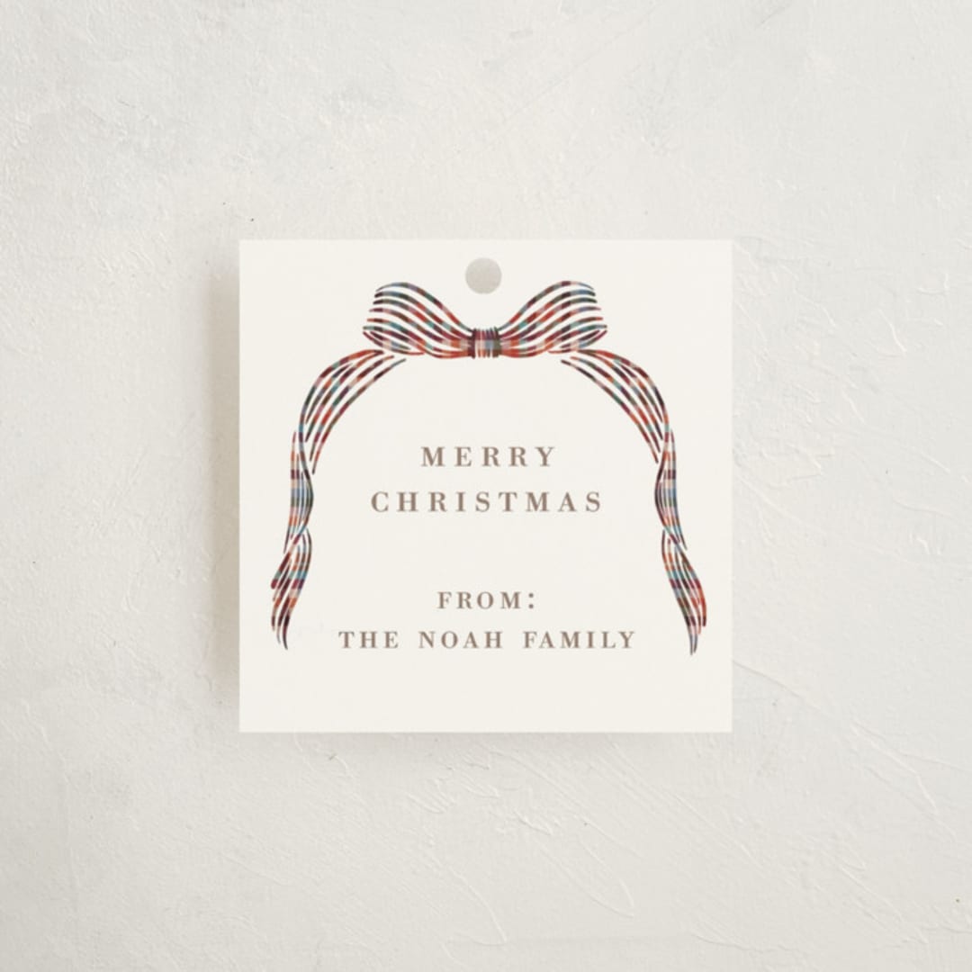"Angelina" - Gift Tags in Berry by Pati Cascino - Front